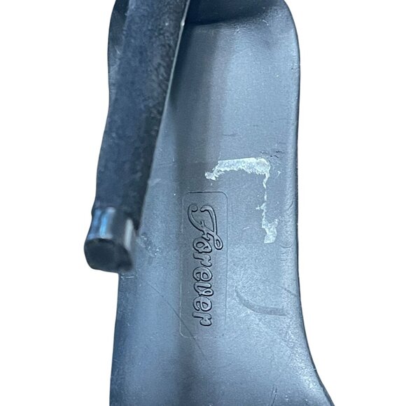 Black Suede Over-The-Knee Lace-Up Stiletto Boots Size 7 With Side Zipper & Stud - Picture 10 of 13